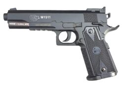 Colt Colt 1911 Co2 Fixed Slide NBB Pistol (Black- Cybergun - 180306 ) airsoft