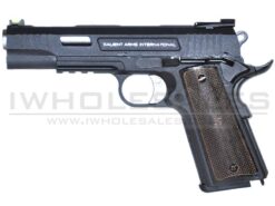 [Discontinued] [Discontinued] Salient Arms Custom 1911 (Silver Barrel - Real Wood Grips) (Black) airsoft