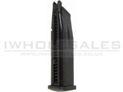 KJWorks KJWorks KP08 Gas Magazine (Metal - Black - 28 Rounds) airsoft