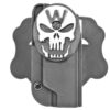 WE 1911 holster W-Skull black – left-side full view