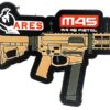 Ares Amoeba M45 X-Class patch tan – left-side full view