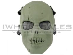 Full Fask Skull Mask Full Fask Skull Mask (Green) with Mesh Eye Protection airsoft