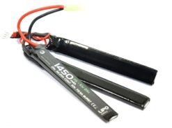 WE Battery WE Battery 1450mAh Lipo 11.1V 25C Nun-Chuck (3 Way Split) airsoft