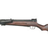 S&T Nambu Type 100/40 SMG AEG – left-side full view with real wood furniture