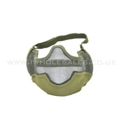 Full Lower Mesh Mask Full Lower Mesh Mask (Mouth, Nose and Ear Protection) (Green) airsoft