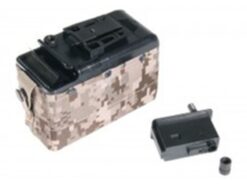 Classic Army M249 and Classic Army M249 and LMG Camo Box Magazine (1200 Rounds Auto Wind) (P252P) airsoft