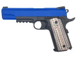 SRC SRC 1911A1 Co2 Blow Back Pistol (SR45A1 - Blue - CO-732BX) airsoft