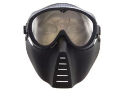 ACM Small Flying Mask with Nylon Goggle (Black) airsoft