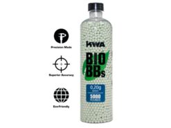 Kwa KWA Precision 5000 Round BB Pellets (Bottle - Bio. 0.20g - 198-00700) airsoft