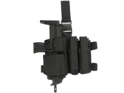 ACM ACM SMG Dropleg Holster (2 Mag. Pouch - Black) airsoft