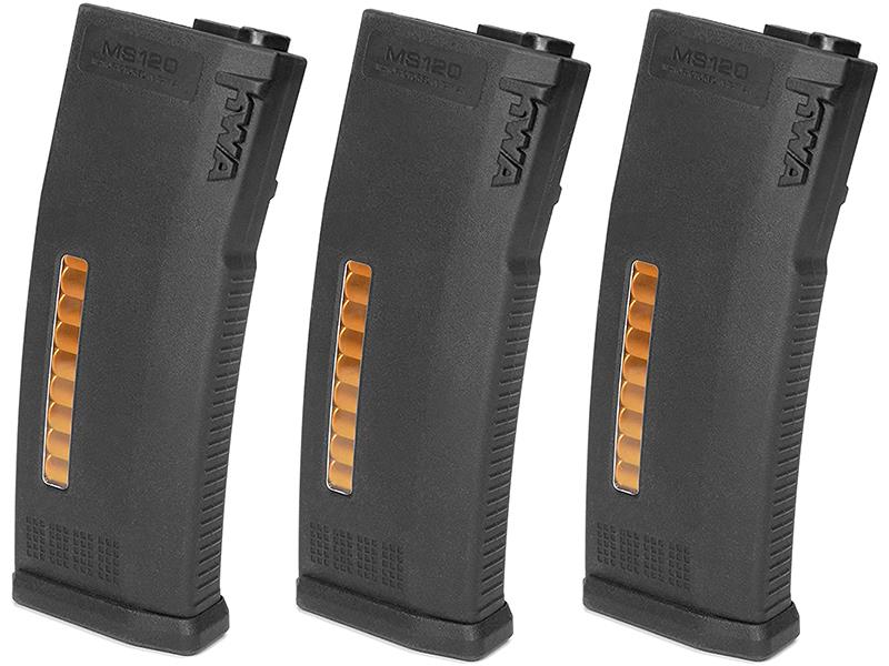 Kwa KWA MS120 Mid-Cap Magazine (120 Rounds - M4/M16 - Black - 197-04300) BLACK airsoft