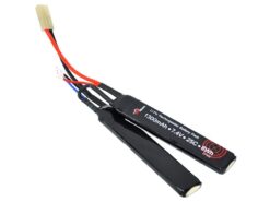 ACM ACM 7.4v 1300mAh 25C 2 Way Split Cranestock Lipo Battery (Continuous Discharge) airsoft