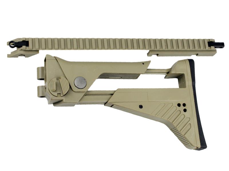 S&T S&T G39 IDZ Stock and Rail Conversion Set (Tan) airsoft