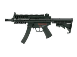 Galaxy Galaxy AEG Submachine Gun with Stock (Metal Gearbox - Black - G5M) airsoft
