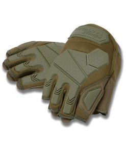 Alpha Fingerless Tactical Gloves   Olive Green