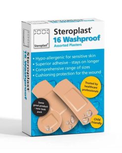 Washproof Assorted Plasters u2013 3 Assorted Sizes u2013 Pack of 16 plasters 1