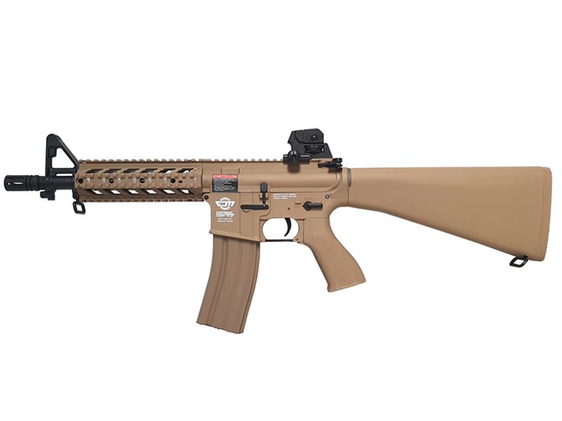 G&G G&G RIFT Raider Airsoft AEG (Combat Machine - Fixed Stock - EGC-16P-RDS-BNB-NCM - Tan) airsoft