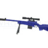 ACM Custom ACM Custom BAR-10 with Mock Scope, Bipod and Silencer Spring Rifle (Blue - 646-1) airsoft