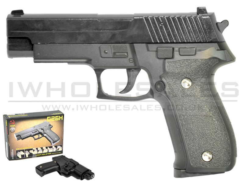 ACM C226 G26H Metal Pistol with Holster ACM C226 G26H Metal Pistol with Holster (Black) airsoft