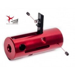 Action Army VSR10 Hop-Up Chamber – left-side full view, CNC aluminium construction