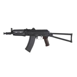 KWA AKG-74SU GBBR display model – left-side full view, black handguard and full metal receiver