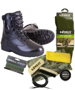 .Cadet Patrol Boot Starter Set   All Leather   Black
