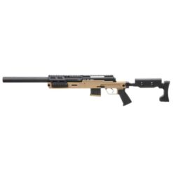 Archwick B&T Air SPR300 Pro Tan sniper rifle with integral suppressor – left-side full view