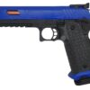 Army JW3 Baba Yaga Gas Blowback Pistol (Full Metal - Black - Two-Tone Blue) airsoft