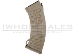 Battleaxe Mid-Cap Magazine AK Waffle 110 Rounds (B18B - Tan) airsoft