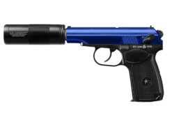 Ics ICS PM2 Makarov Non-Blowback with Silencer (Co2 Powered - Blue - BLE-002-SB) airsoft