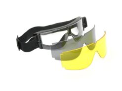 Full Eyeglasses with Full Eyeglasses with 3 Lenses airsoft