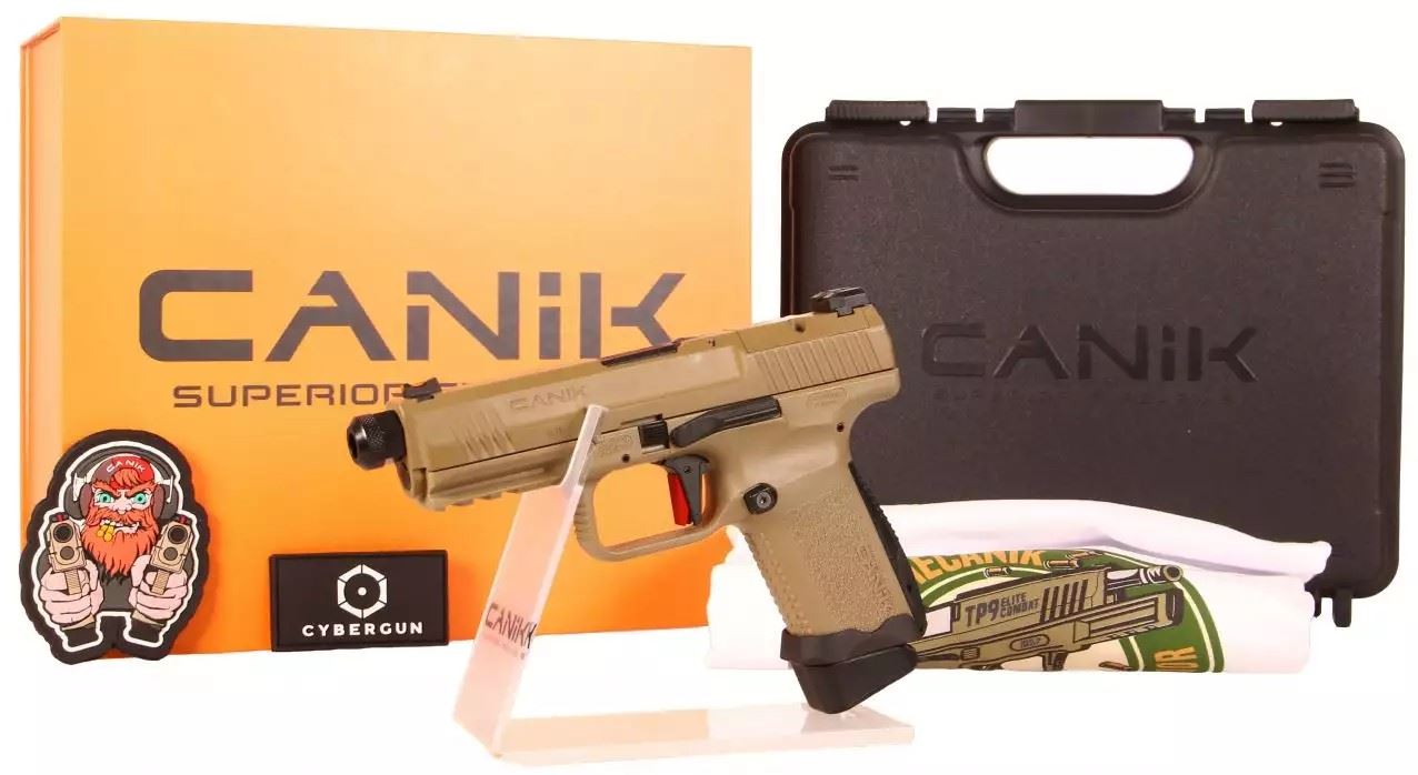 Canik x Salient Arms Canik x Salient Arms TP9 Gas Blowback Pistol COLLECTOR EDITION (Cybergun/EMG/AW - 550004 - Tan) airsoft