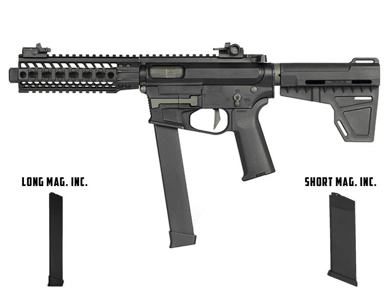 Ares M45X-S with EFCS Gearbox (S-Class S - Black - AR-087E - Comes with Extra Mid-Cap and Low Cap Magazine) airsoft