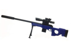 ACM ACM Custom L96 with Mock Scope, Bipod and Silencer Spring Rifle (Blue - 929-2) airsoft