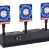 ACM Shooting Game Zone Automatic Reset Target system – three targets with digital display front view