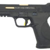 EMG Smith & Wesson M&P9 Gas Blowback Pistol EMG Smith & Wesson M&P9 Gas Blowback Pistol (Licensed - SAI - Black with Competition Gold Trigger) airsoft