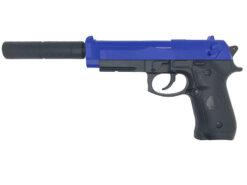 ACM Custom M92 Spring Pistol with Silencer ACM Custom M92 Spring Pistol with Silencer (Blue - 218) airsoft