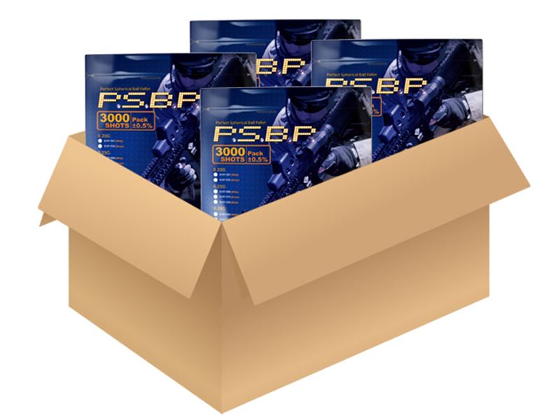 G&G G&G P.S.B.P. 0.25g BB's (3000) (G-07-108) (1 Carton = 18 Bags) airsoft