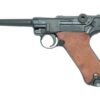 Tanaka P08 Luger Tanaka P08 Luger 4inch "1918 by CROWN/Erfurt" (Gas Blowback - Metal - Black with Brown Grips) airsoft