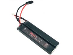 WE Battery WE Battery 3000mAh Lipo 7.4V 25C Nun-Chuck Cont. (3+3) airsoft