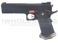 [Discontinued] [Discontinued] Armorer Works Custom 'Custom Combat' Hi-Capa GBBP (Full Black Slide - Black Frame - Gold Barrel - AW-HX2203) airsoft