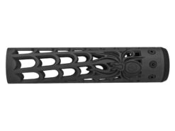 Unique Unique ARs CNC Machined Spider Web Handguard for AR15 Pattern Rifles (Black - 9" - With Airsoft Barrel Nut) airsoft