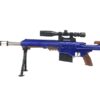 ACM ACM Custom Barrett with Mock Scope, Bipod and Silencer Spring Rifle (Blue - 2017A) airsoft