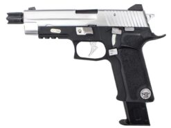 WE P-Virus WE P-Virus 226 GBBP with LED Case (Chrome) airsoft