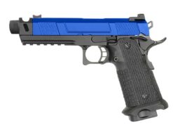 Army Custom 5.1 Hi-Capa with Costa Compensator (With Silencer Adapter - Full Metal - Blue - R501) airsoft