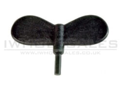 JG High Cap Magazine Winding Key – black compact tool, left-side full view