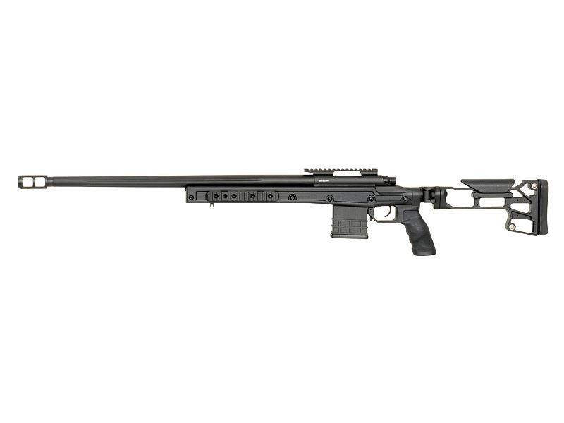 Cyma Cyma CM707 Spring Sniper Rifle with Skeletal Stock (480 FPS - Black - CM707) airsoft