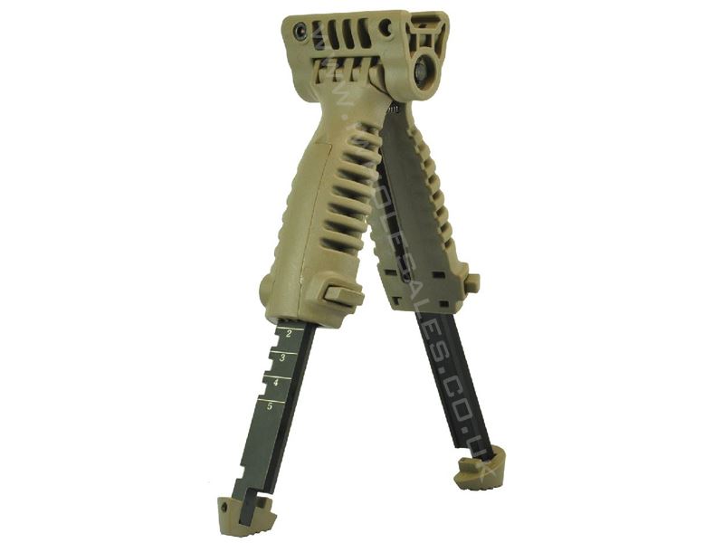 Tactical Extendable Bipod and Foregrip Tactical Extendable Bipod and Foregrip (Tan) airsoft