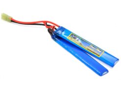7.4V 7.4V 1300mAh 15C Continuous Discharge Lipo (2 Way Split) (Mini-Tamiya) Battery airsoft