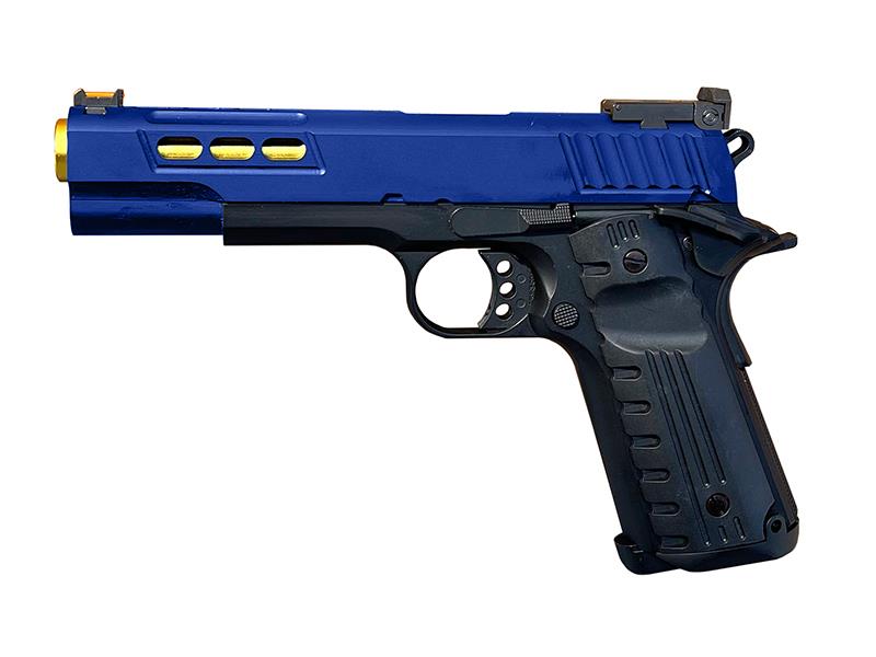 Golden Eagle Golden Eagle 1911stom Series (Gold Barrel - Blue - 3368) airsoft